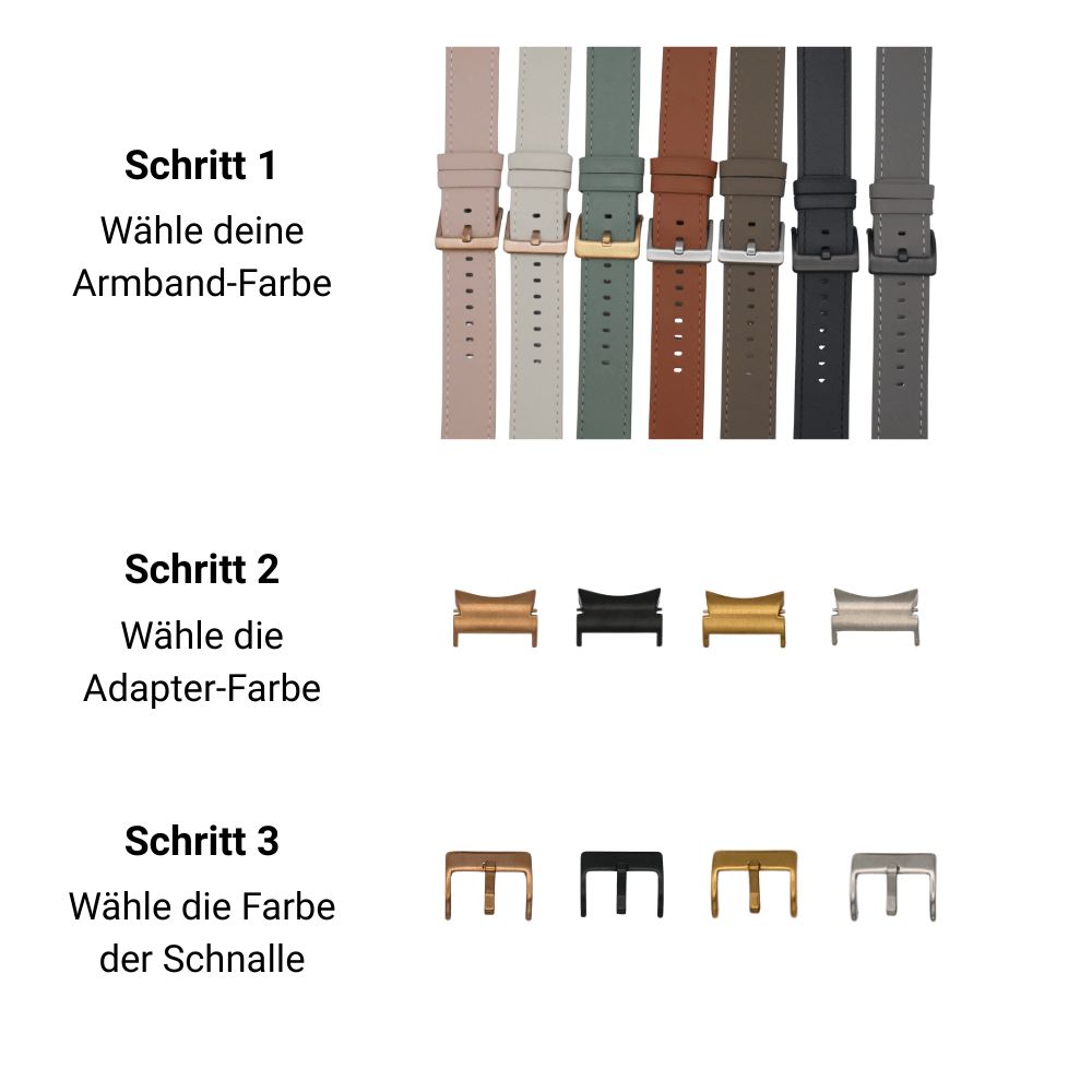 Galaxy Watch Lederarmband 4–7 – Individuell konfigurierbar