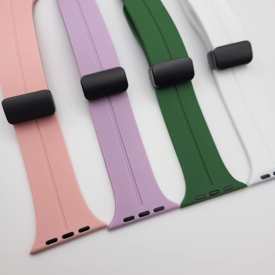 Silikonarmband mit Magnetverschluss für Apple Watch