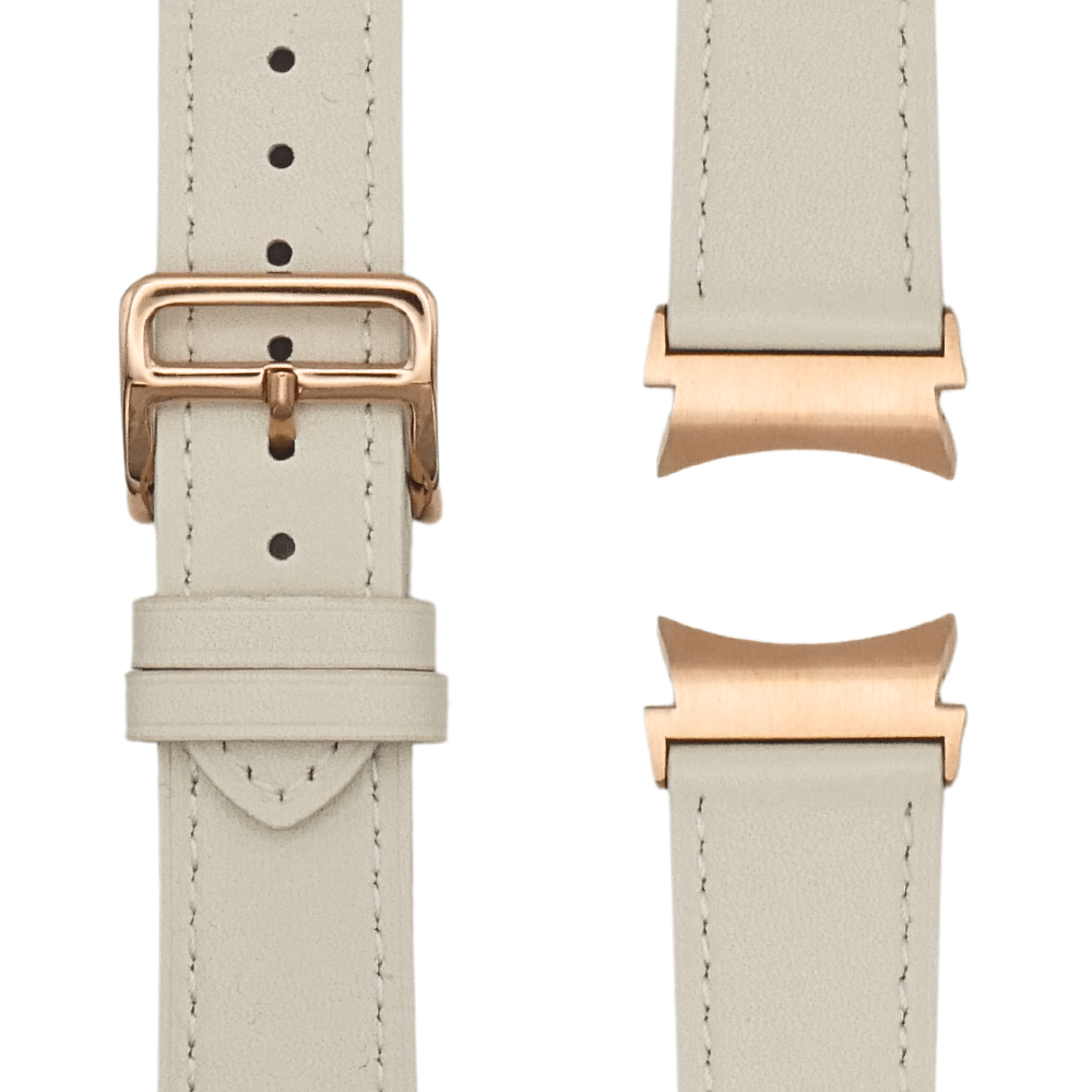 Echtlederarmband in Rose für Galaxy Watch 4, 5, 6 & 7