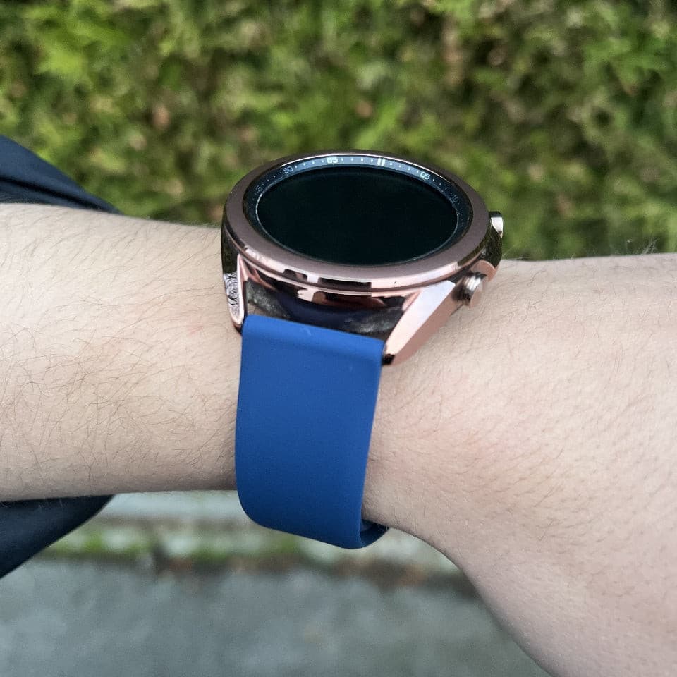 Silikonarmband 20mm Armbandbreite für Samsung, Garmin