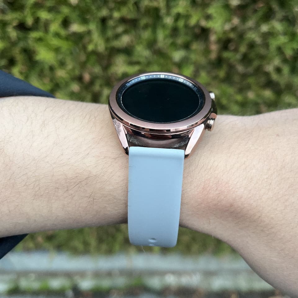 Silikonarmband 20mm Armbandbreite für Samsung, Garmin