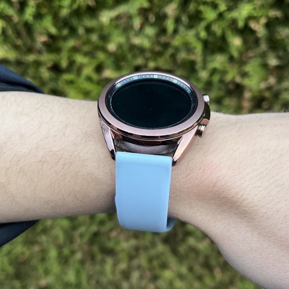 Silikonarmband 20mm Armbandbreite für Samsung, Garmin