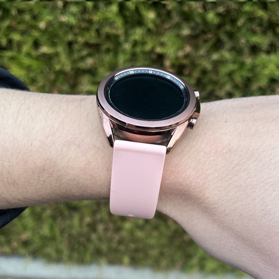 Silikonarmband 20mm Armbandbreite für Samsung, Garmin