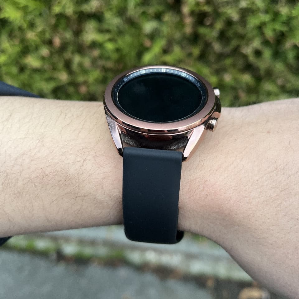 Silikonarmband 20mm Armbandbreite für Samsung, Garmin