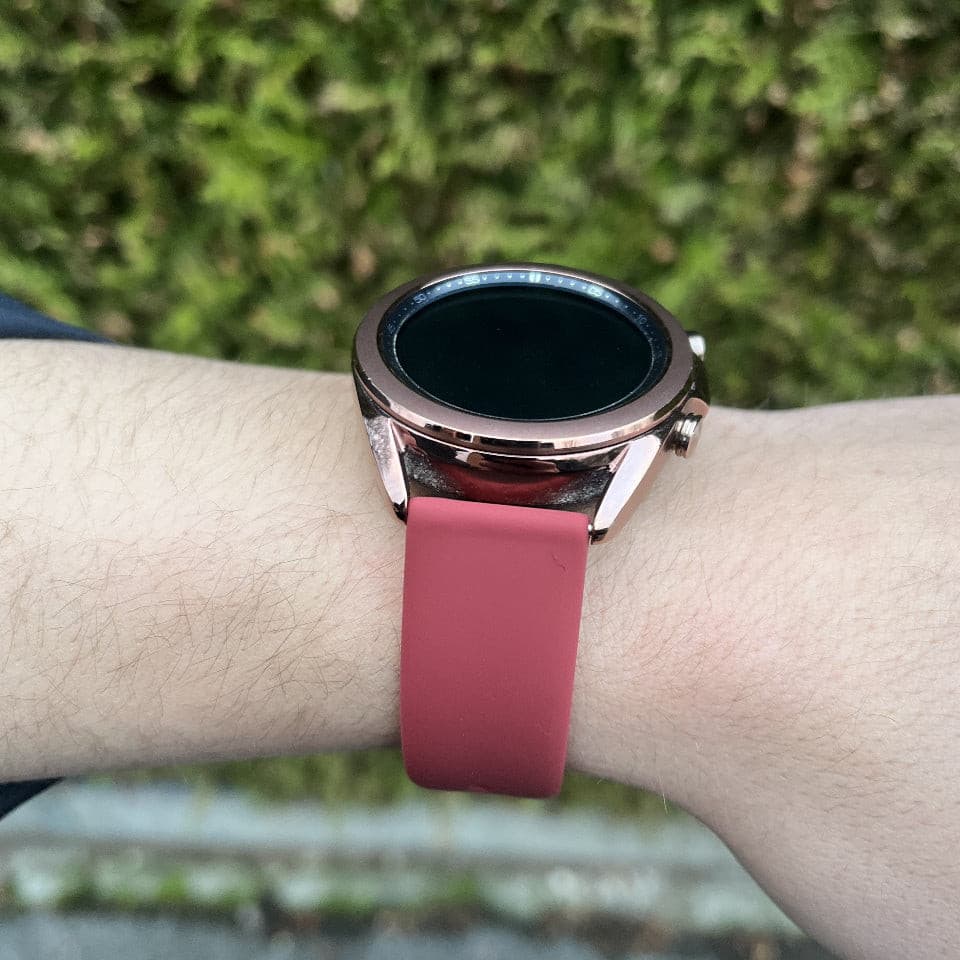Silikonarmband 20mm Armbandbreite für Samsung, Garmin