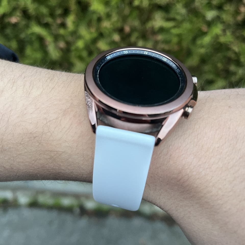 Silikonarmband 20mm Armbandbreite für Samsung, Garmin