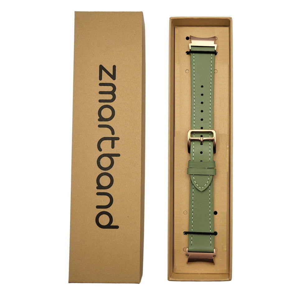 Echtlederarmband in Rose für Galaxy Watch 4, 5, 6 & 7