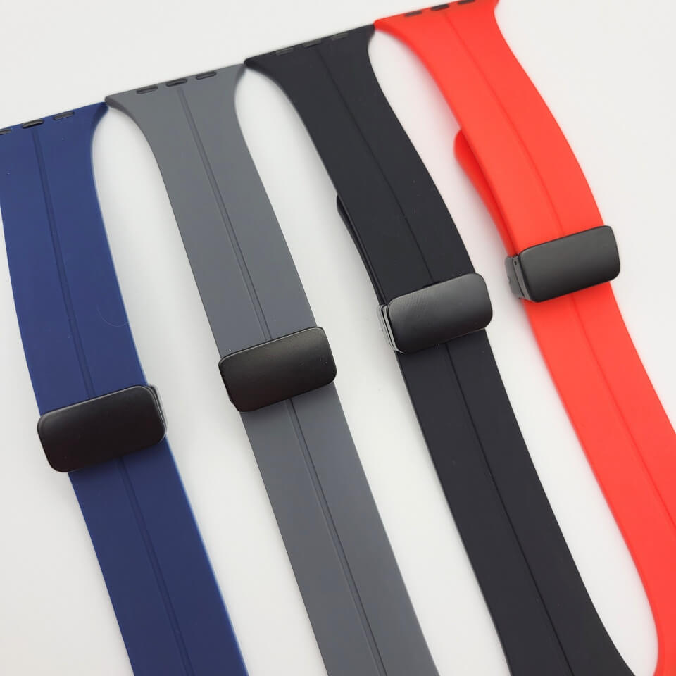 Silikonarmband mit Magnetverschluss für Apple Watch