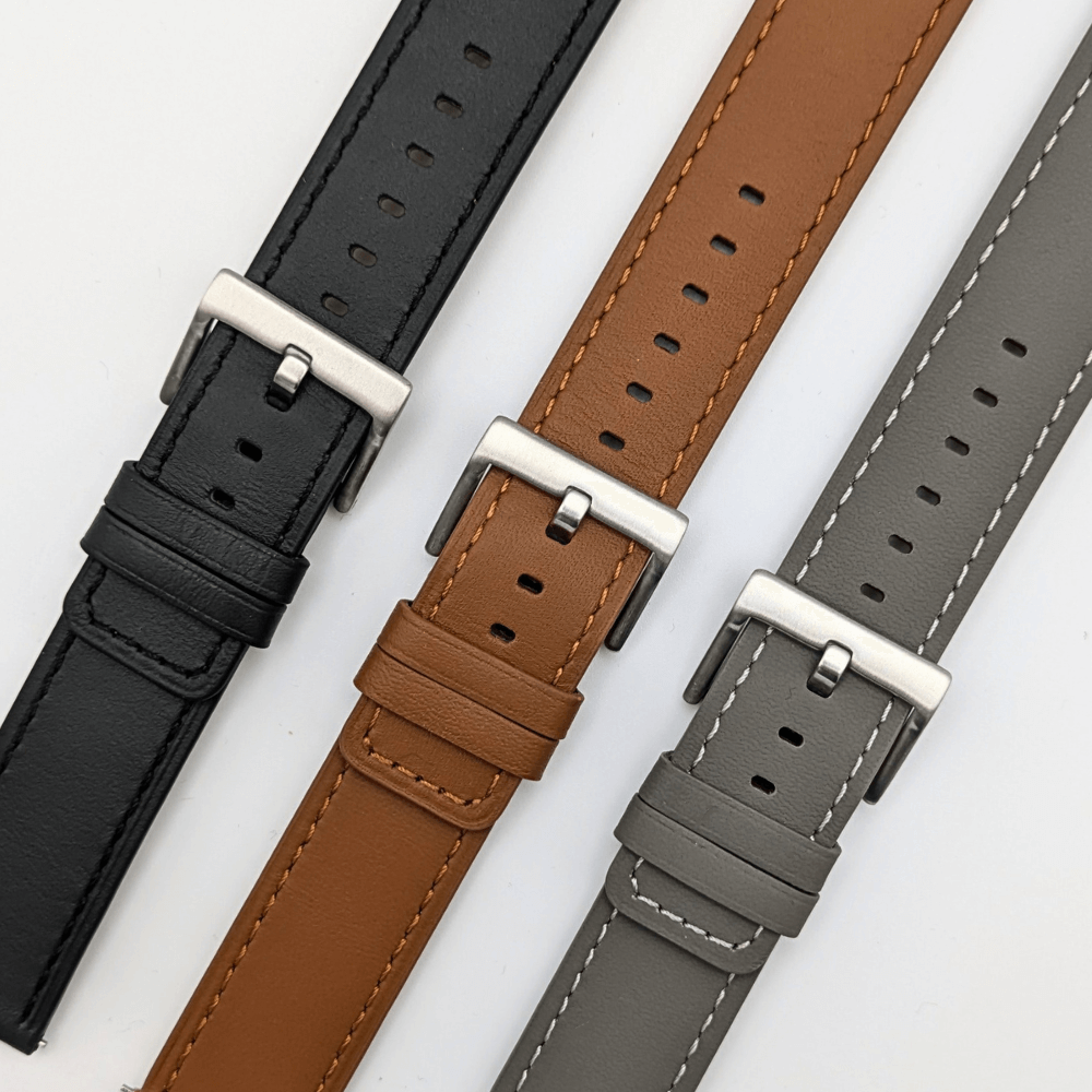 Lederarmband 20mm Armbandbreite für Samsung, Garmin